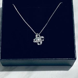 Women Necklace Love Knot 925 Sterling Silver Necklace Gift for Her in a Box